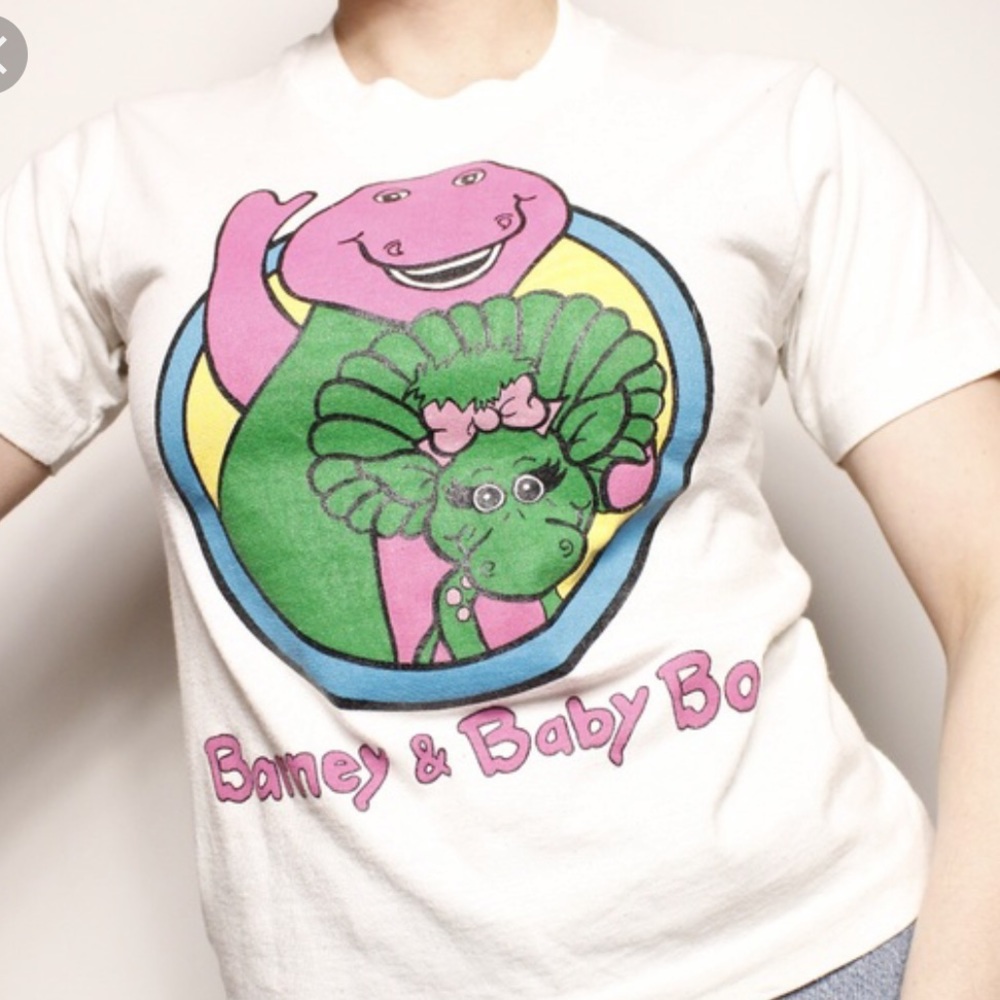 ISO BARNEY AND BABY BOP VINTAGE T-SHIRT